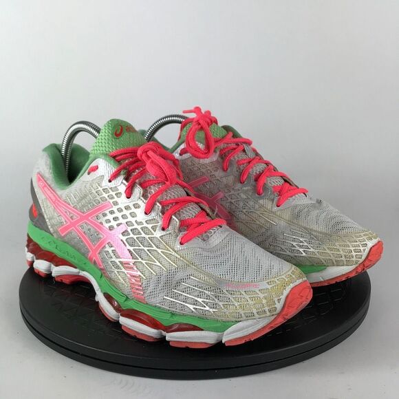Asics Gel-Nimbus 17 White/Pink Athletic Running Shoes T557N Women’s Size 10.5 - Picture 3 of 12